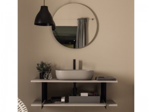 Scarabeo Slide composizione mobile lavabo sospeso con specchio SLD1