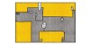 Qeeboo Dog Yellow alfombra rectangular 42002DOG