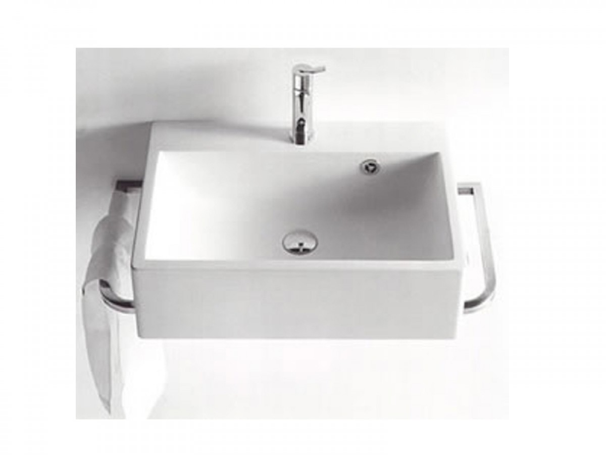 Agape Block lavabo sospeso con 1 foro per rubinetteria ACER720M1RZ